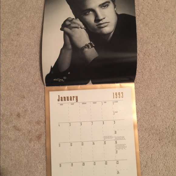 ELVIS INNOCENCE VINTAGE KEEPSAKE CALENDAR! GUC - Picture 3 of 4